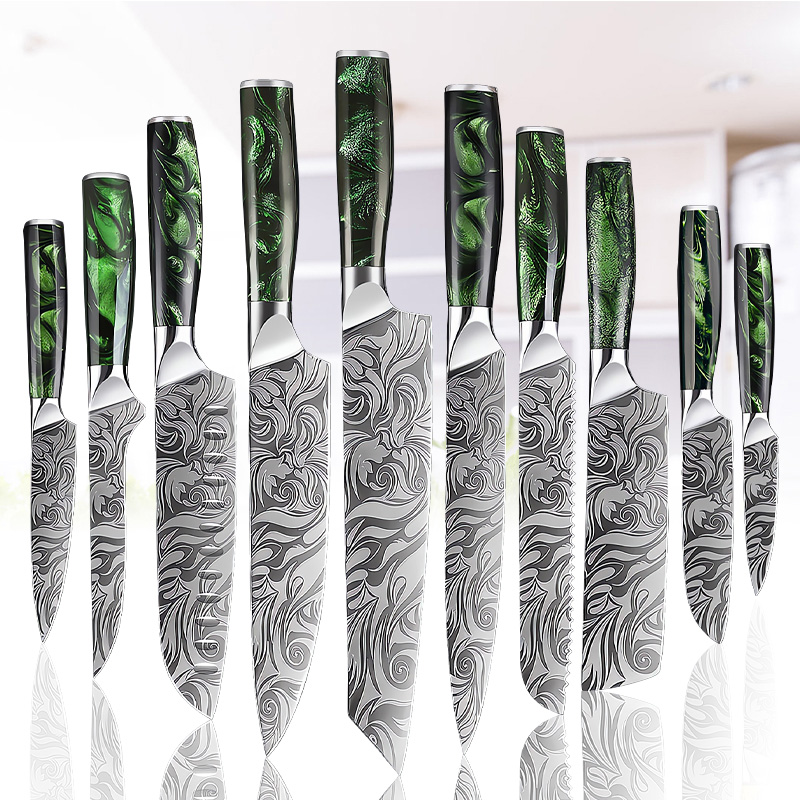 High Tech Kitchen Accessories - Super Sharp Damascus Pattern Kitchen Knife