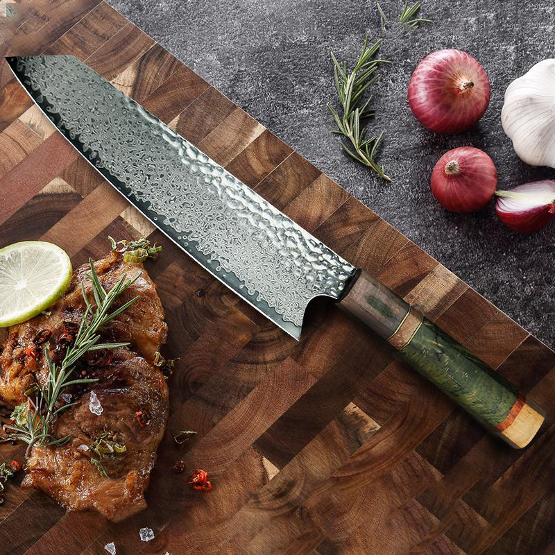 High Tech Kitchen Accessories - Damascus Kitchen Knife, 8 inch, high