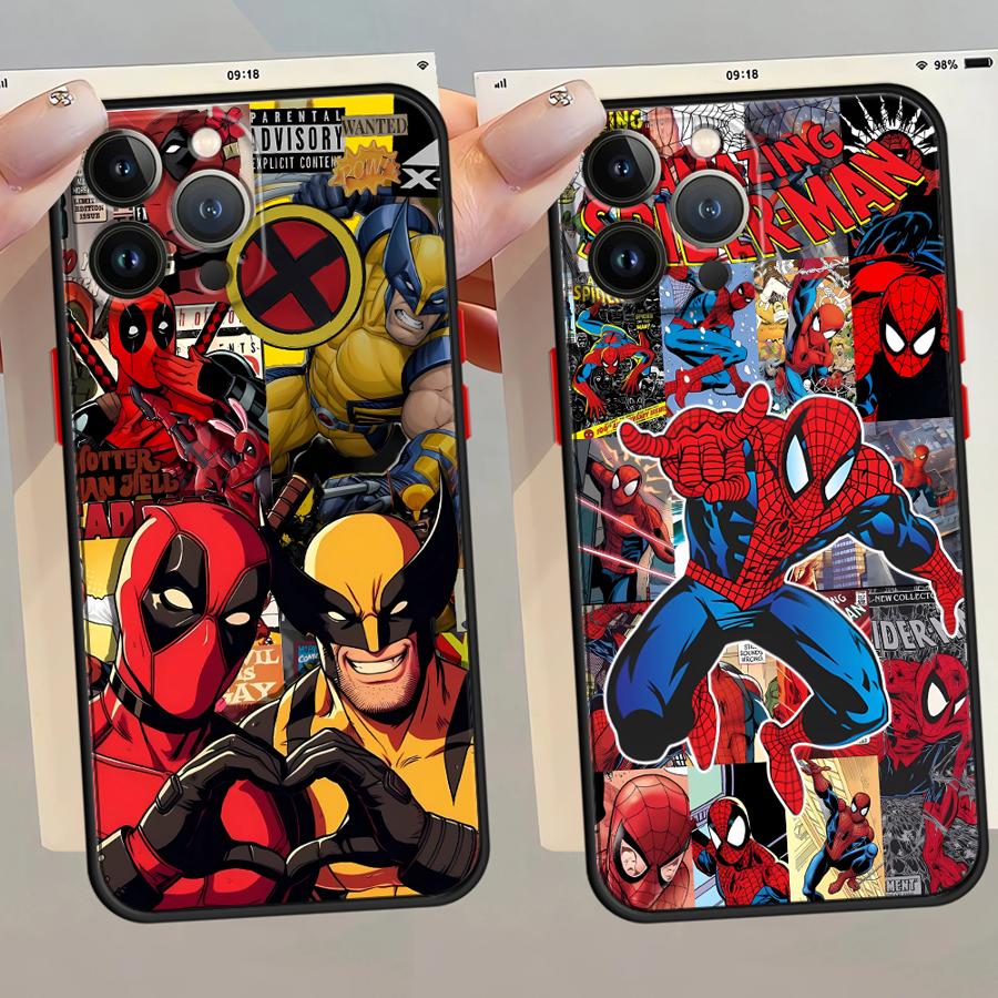 Tech Accessories Apple - Marvel Spiderman Deadpool Black Edge Shell