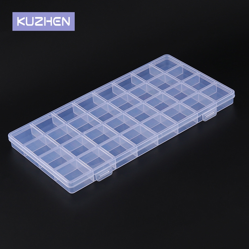 Nail Tech Accessories - 32/24/15 Grids Transparent Rectangle Nail Art