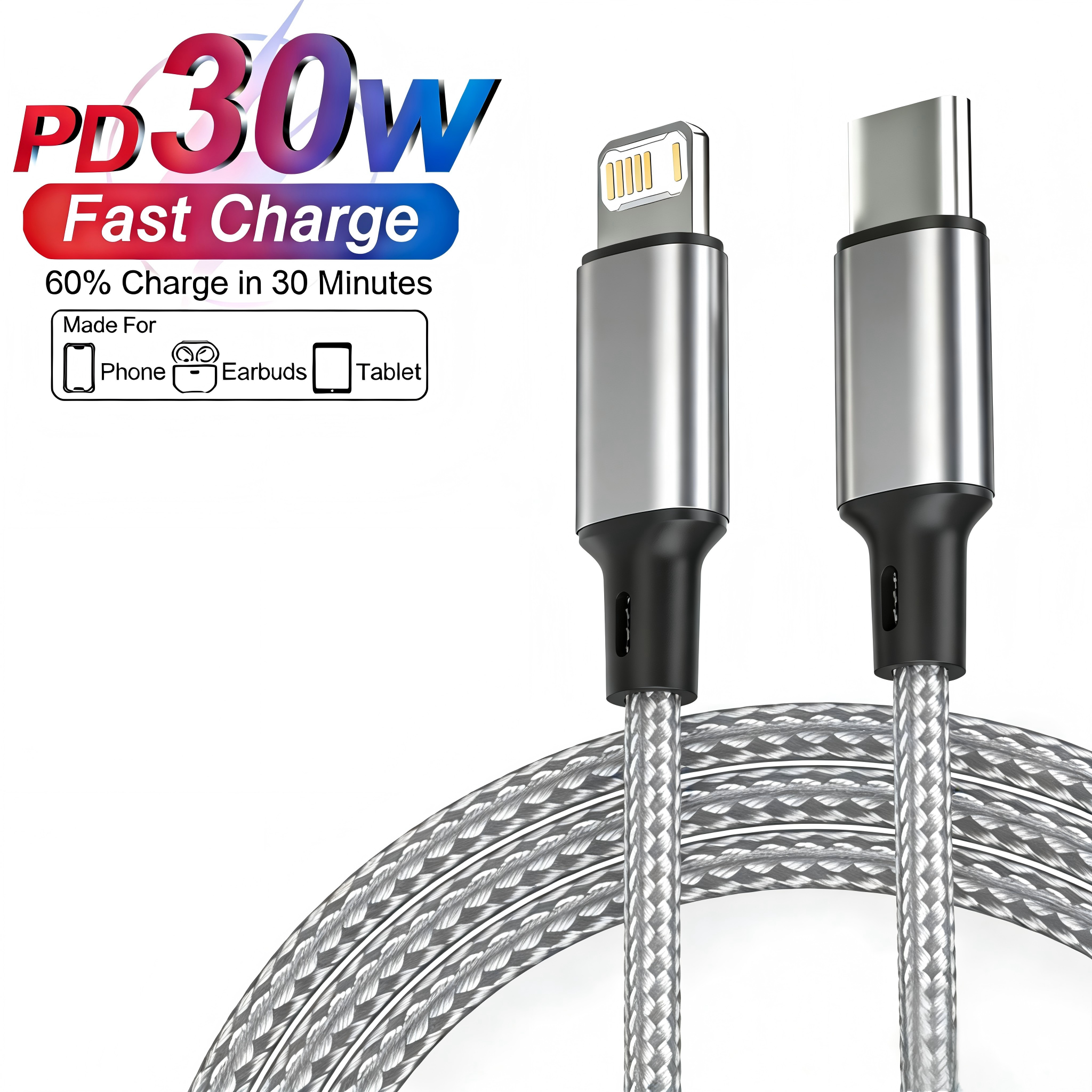 PD 30W USB Cable For iPhone 14 – обзор и цена Tech Accessories Apple
