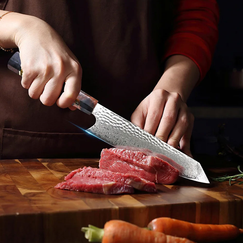 Damascus Kitchen Knife, 8 inch – обзор и цена High Tech Kitchen Accessories