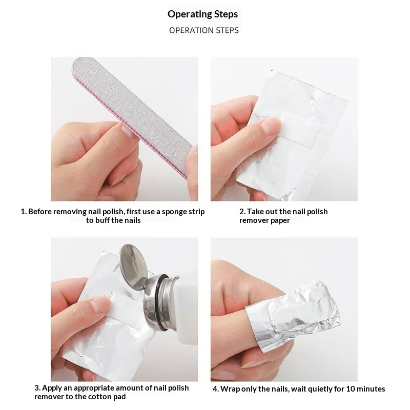 NEW 100Pcs Bag Aluminum Foil N – обзор и цена Nail Tech Accessories