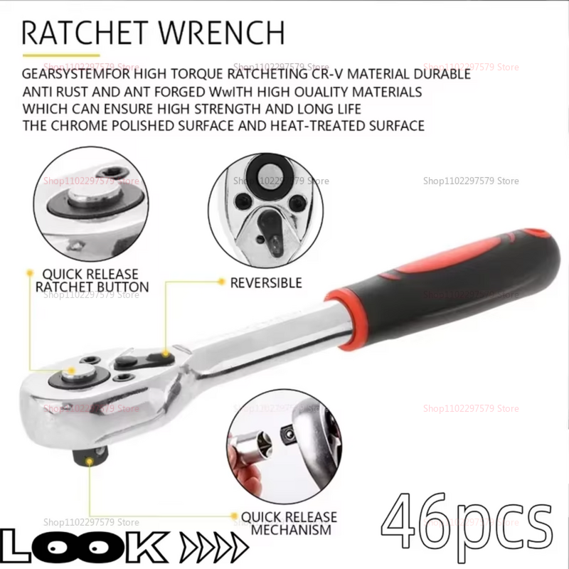 46pcs Small Drive Socket Ratch – обзор и цена Tech Accessories And Gadgets